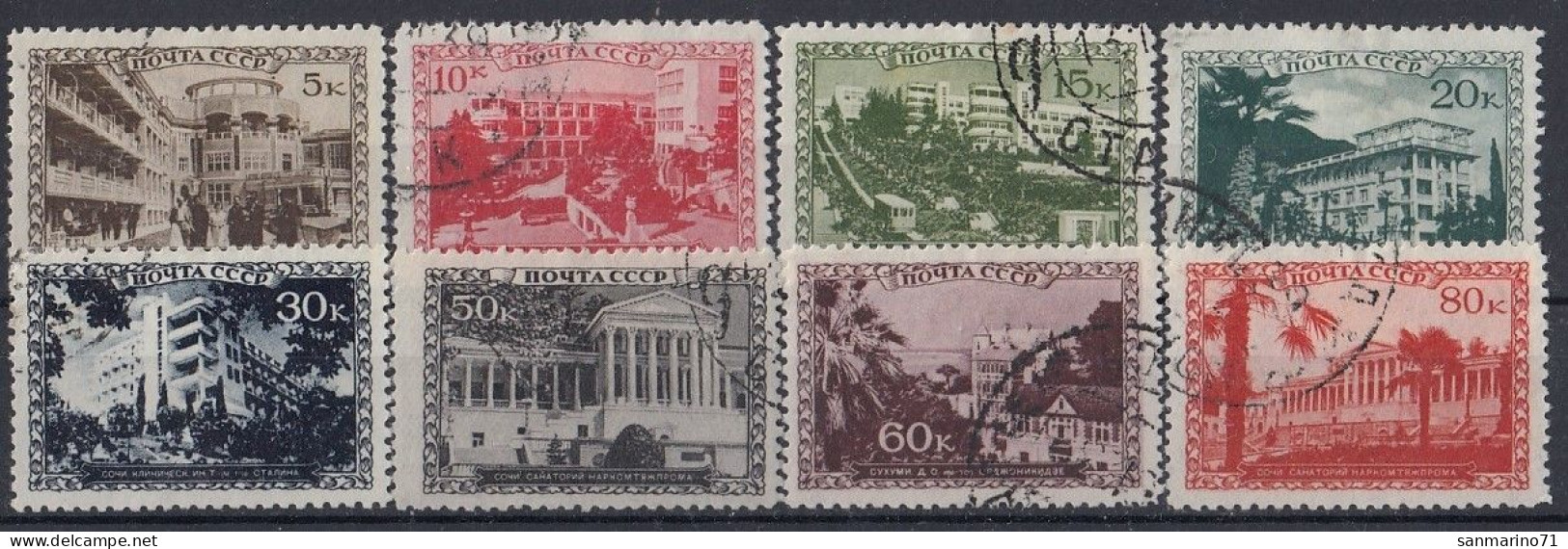 USSR 718-725,used,falc Hinged - Used Stamps