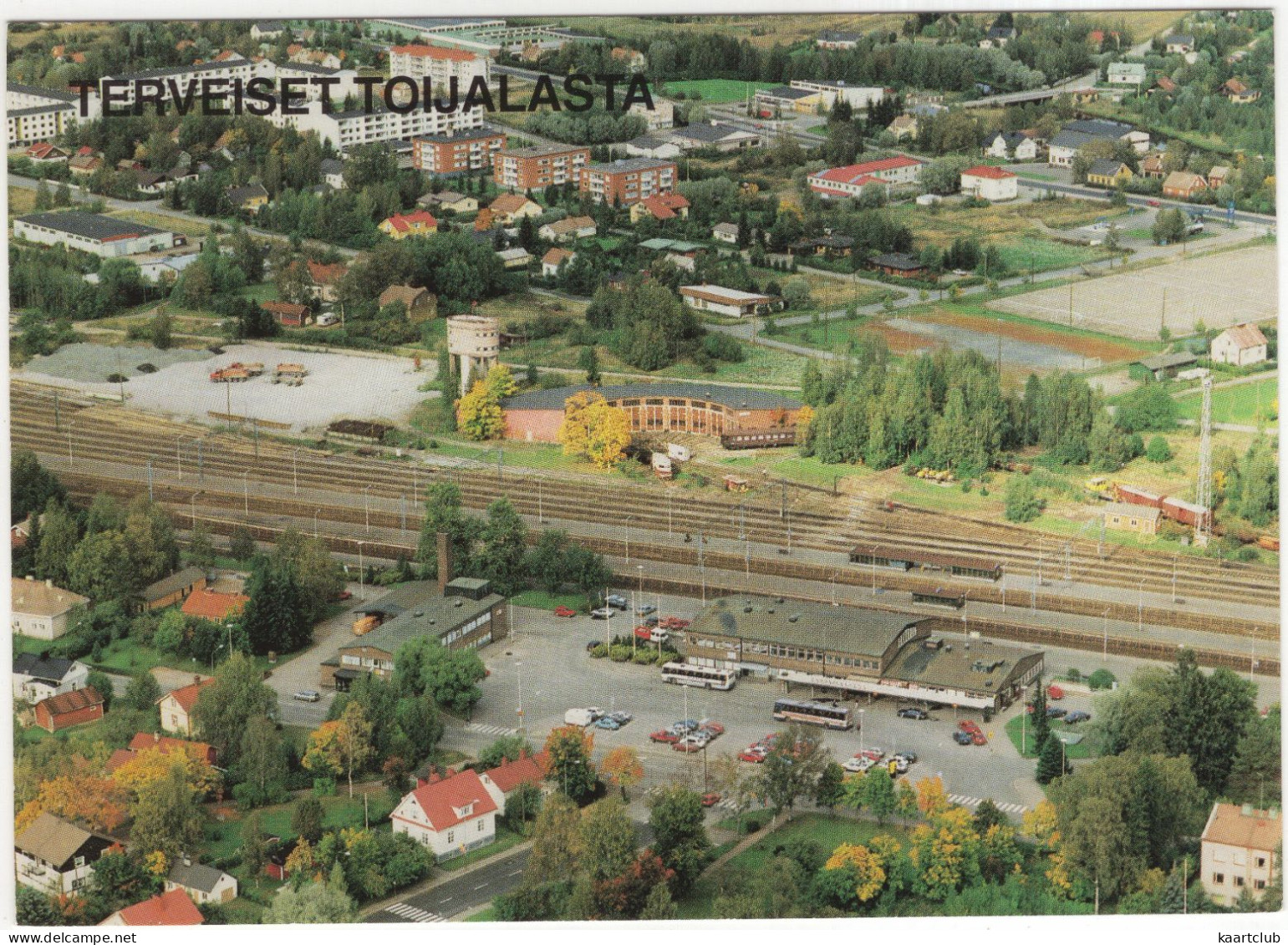 Terveiset Toijalasta: Toijala - Railway Station, Train, Autobuses, Cars - (Suomi/Finland) - Finlande