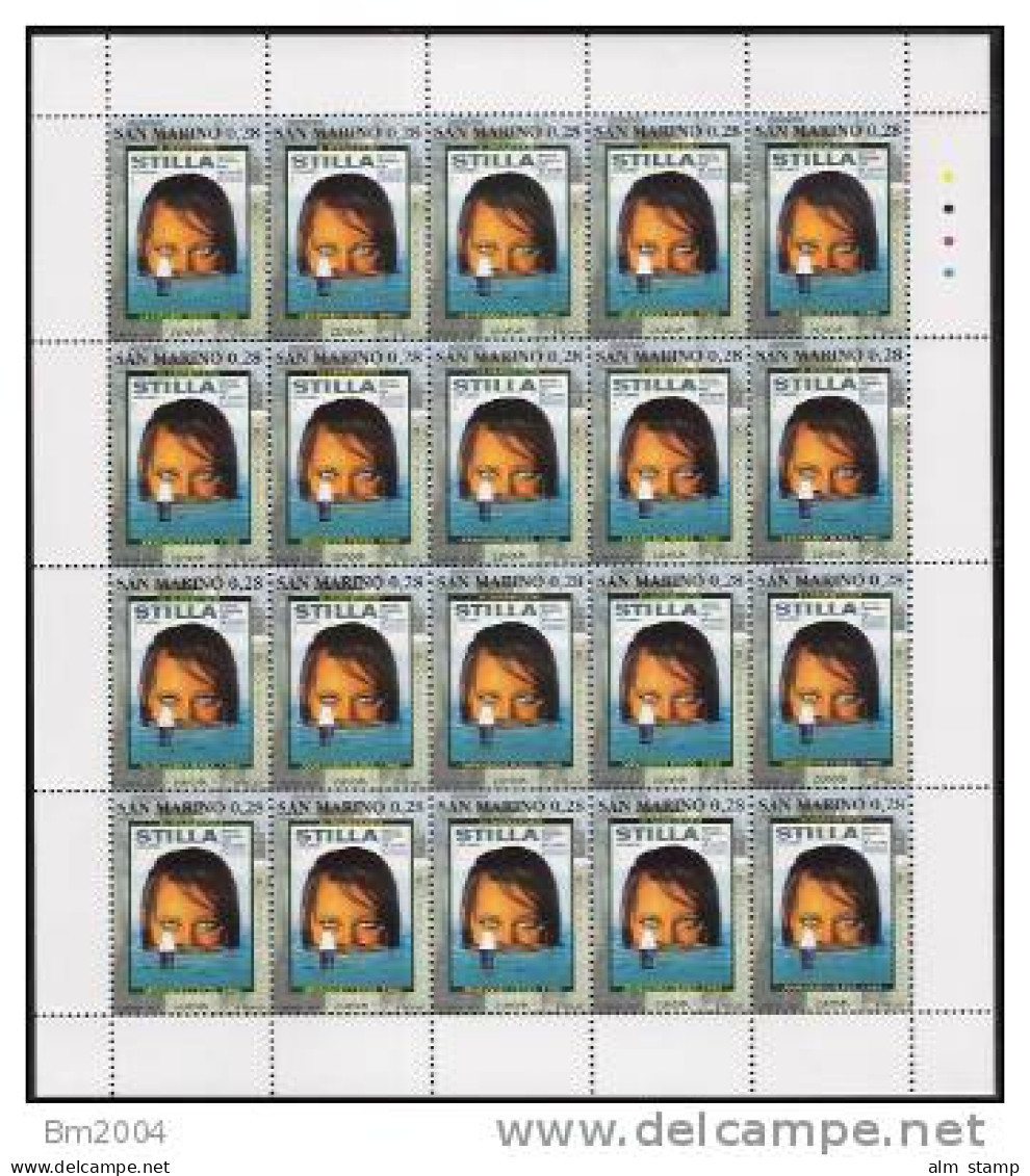 2003 San Marino Saint -Marin  Mi. 2085-6 **MNH Sheet  Europa - 2003