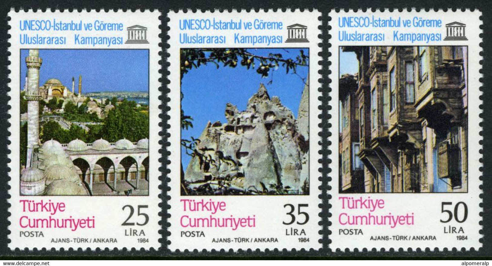 Türkiye 1984 Mi 2663-65 MNH UNESCO Campaign - Nuevos