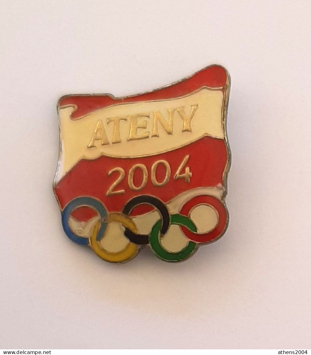 @ Athens 2004 Olympic Games - Poland Dated NOC Pin Version#2 - Jeux Olympiques