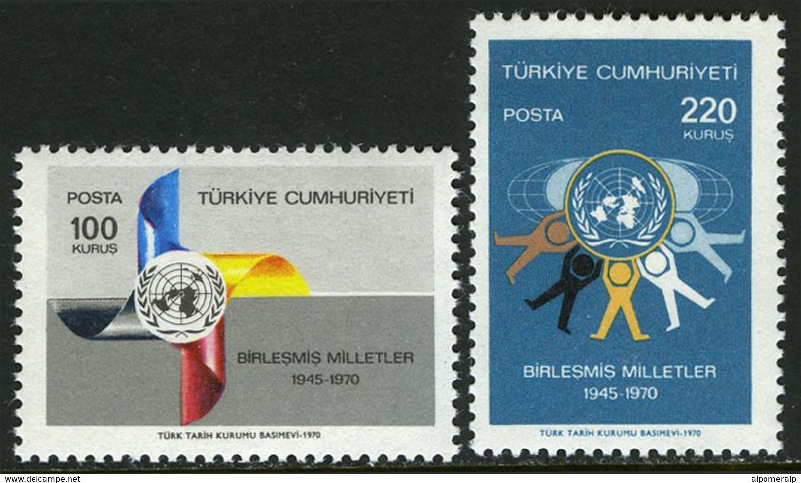 Türkiye 1970 Mi 2196-2197 MNH United Nations UN - Neufs