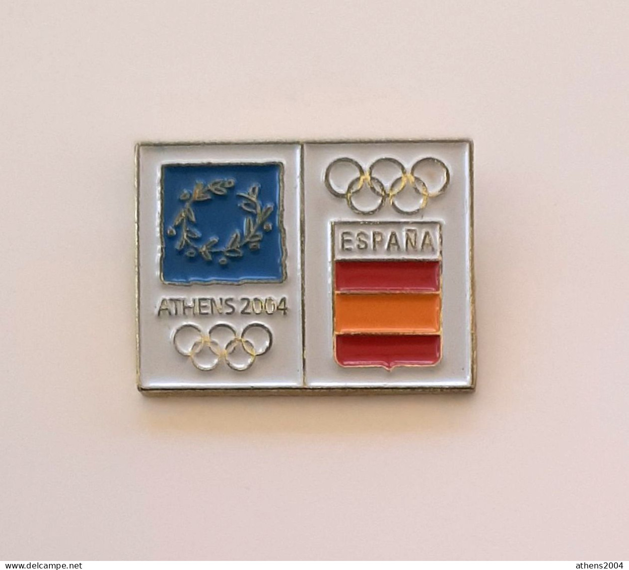 @ Athens 2004 Olympic Games - Spain Dated NOC Pin - Jeux Olympiques