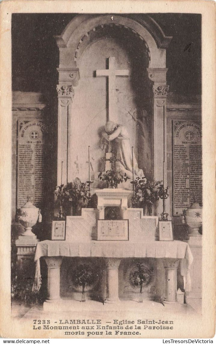 FRANCE - Lamballe - Eglise Saint Jean - Le Monument Aux Enfants De La Paroisse Morts - Carte Postale Ancienne - Lamballe