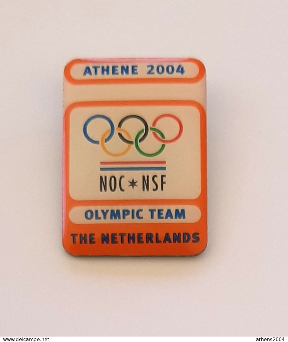 @ Athens 2004 Olympic Games - Netherlands Dated NOC Pin - Jeux Olympiques