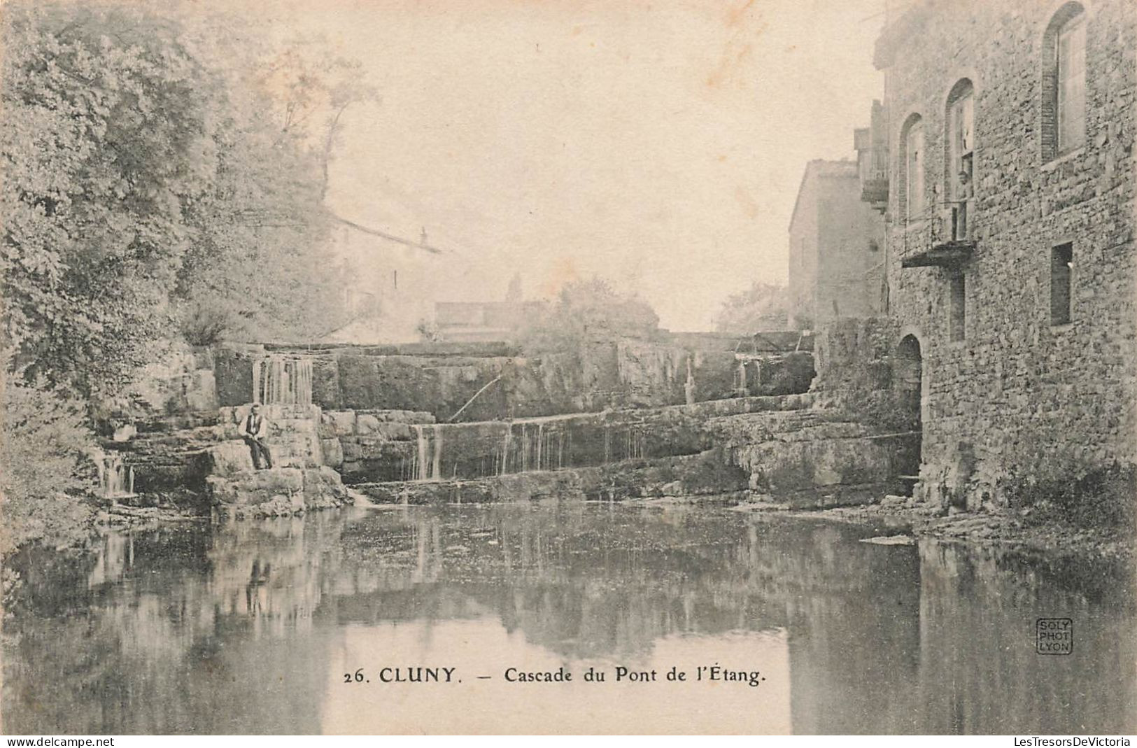 FRANCE - Cluny - Vue Générale De La Cascade Du Pont De L'Etang - Carte Postale Ancienne - Cluny