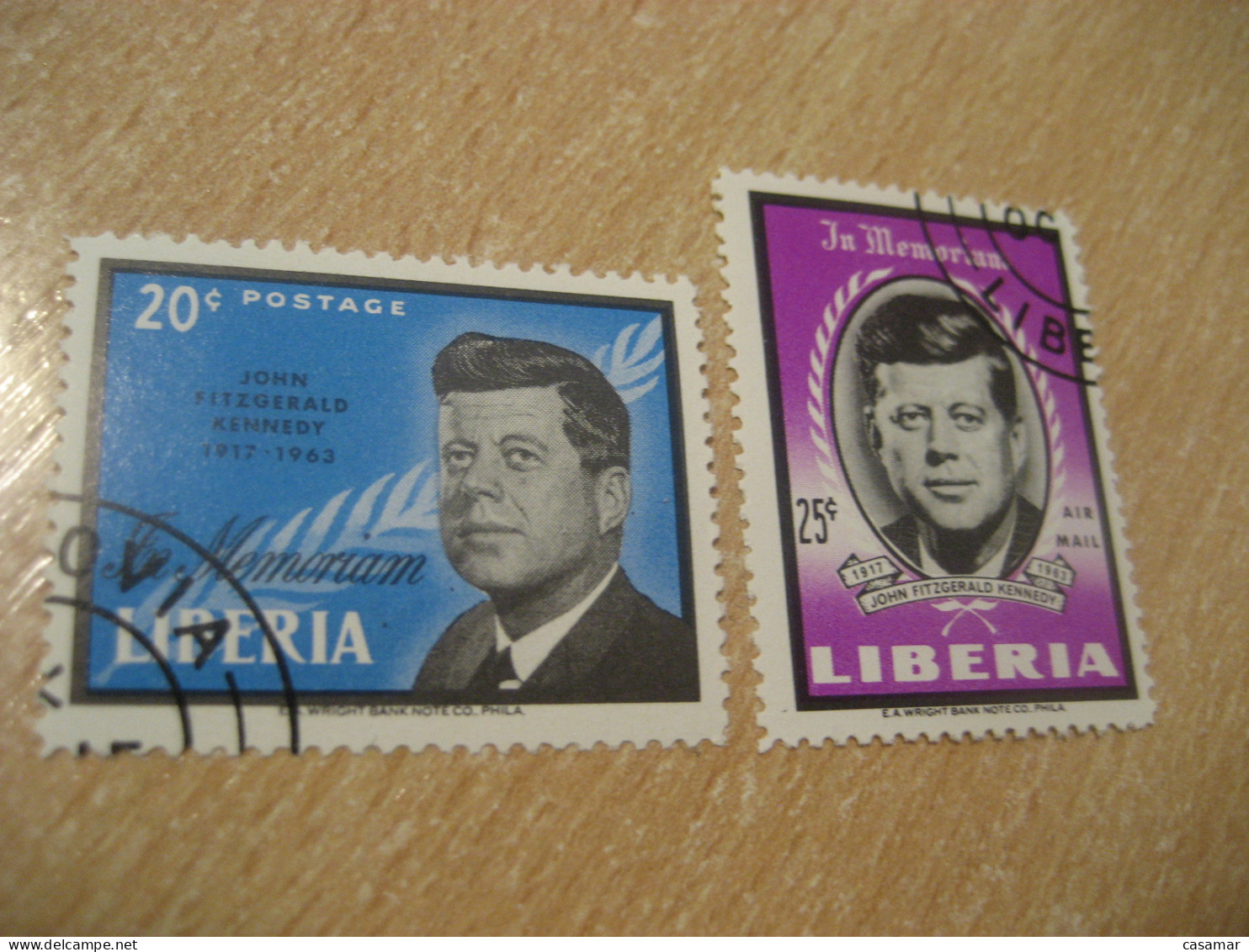 LIBERIA Yvert 392 + Air Mail 146 John Fitzgerald Kennedy In Memoriam - Kennedy (John F.)