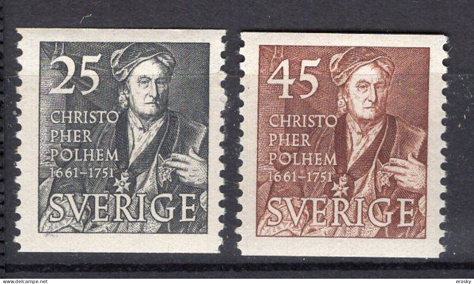 T1231 - SUEDE SWEDEN Yv N°364/65 * - Unused Stamps