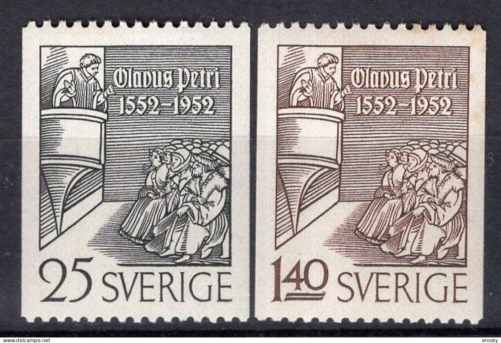 T1232 - SUEDE SWEDEN Yv N°367/68 * - Unused Stamps