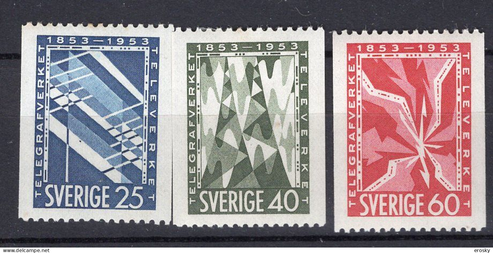 T1234 - SUEDE SWEDEN Yv N°378/80 * - Unused Stamps