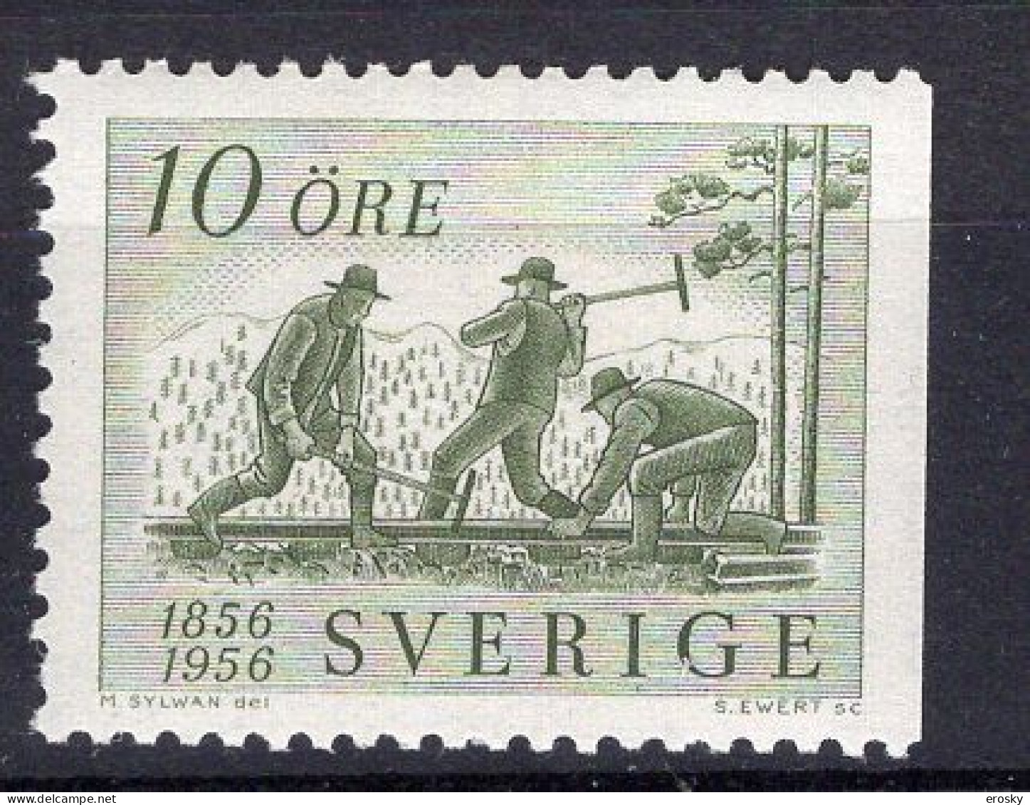 T1237 - SUEDE SWEDEN Yv N°411a ** - Unused Stamps