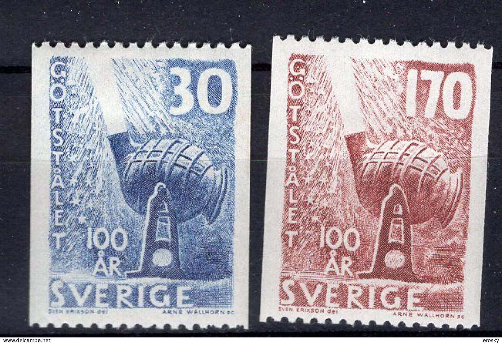 T1240 - SUEDE SWEDEN Yv N°432/33 * - Unused Stamps