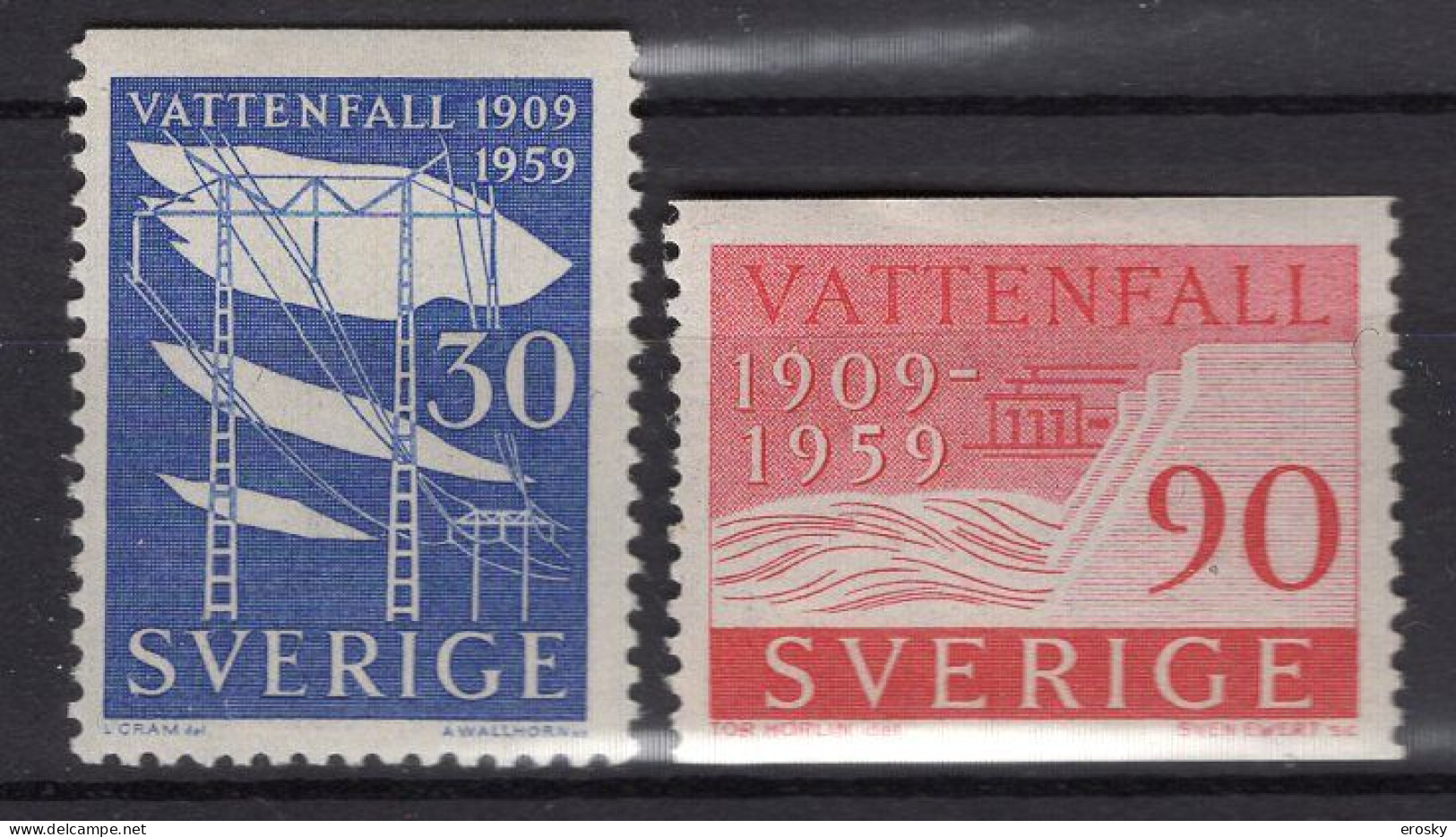 T1241 - SUEDE SWEDEN Yv N°437/38 * - Neufs