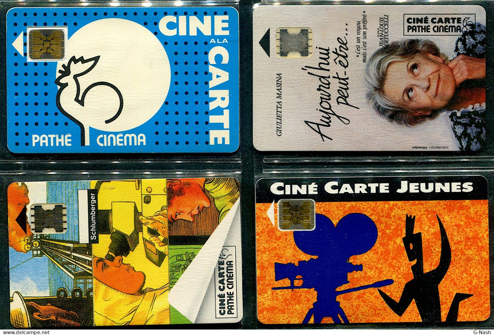 Cinéma - Lot De 4 Cartes Pathé Cinéma - Cine