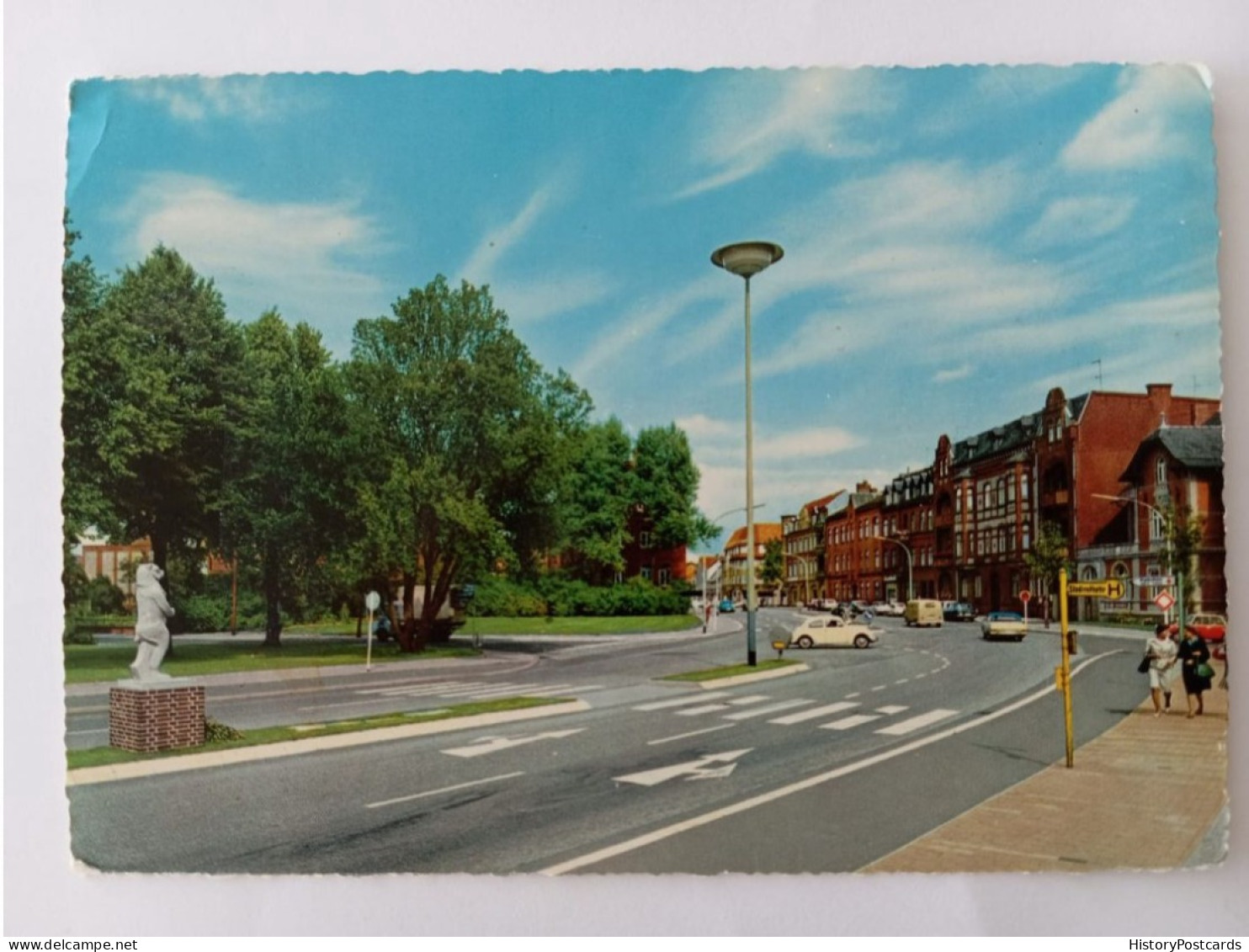 Rendsburg, Berliner Straße, Verkehr, VW Käfer, 1965 - Rendsburg