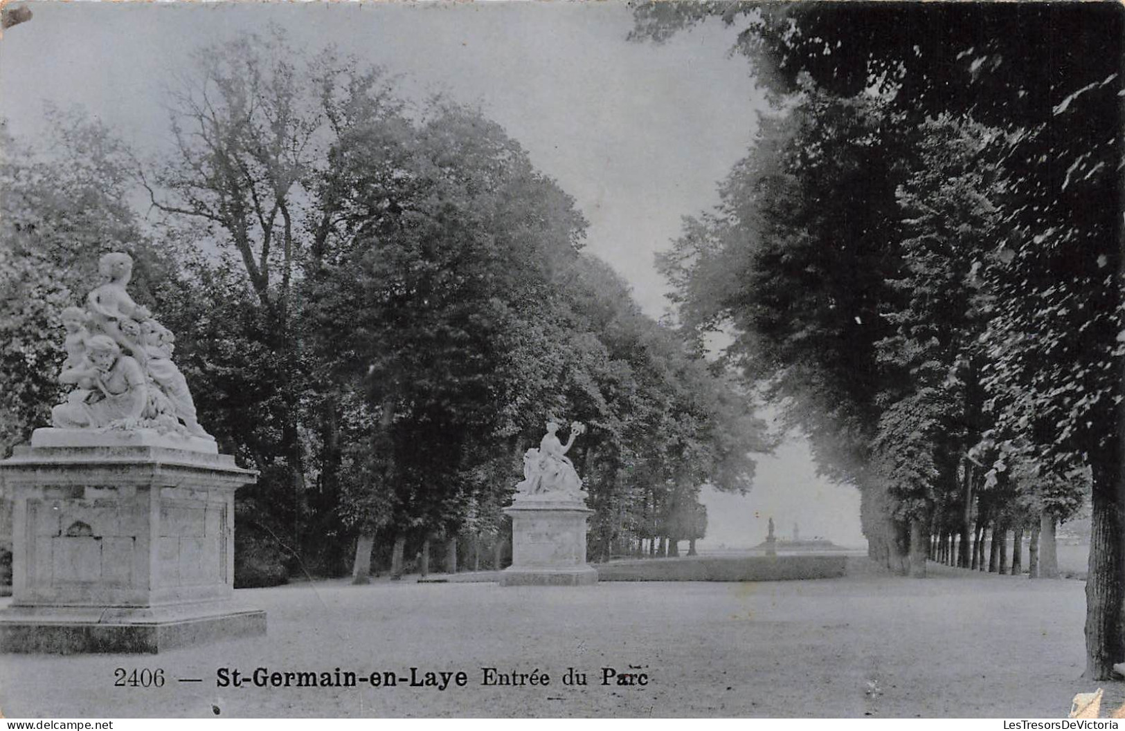 FRANCE - St Germain En Laye - Vue Générale à L'entrée Du Parc - Carte Postale Ancienne - St. Germain En Laye