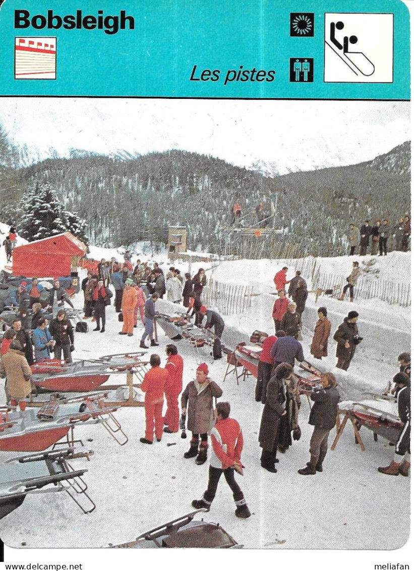 GF1779 - FICHES EDITION RENCONTRE - BOBSLEIGH - EUGENIO MONTI - HANS HILTE BRAND - Wintersport