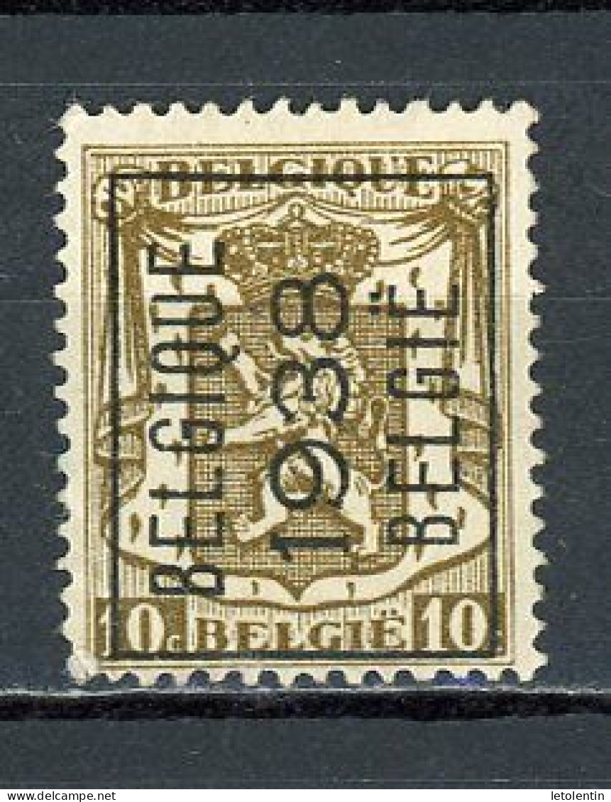 BELGIQUE    “BELGIQUE 1938 BELGIE” N° Yvert  ? (*) - Typo Precancels 1936-51 (Small Seal Of The State)