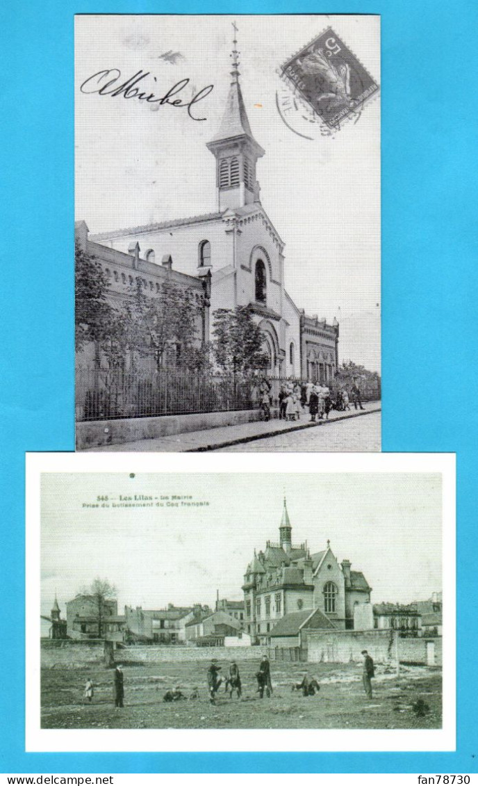 Les Lilas (93) - Cartes postales X 5 éditées par le Cercle Philatélique des Lilas - Frais du site déduits