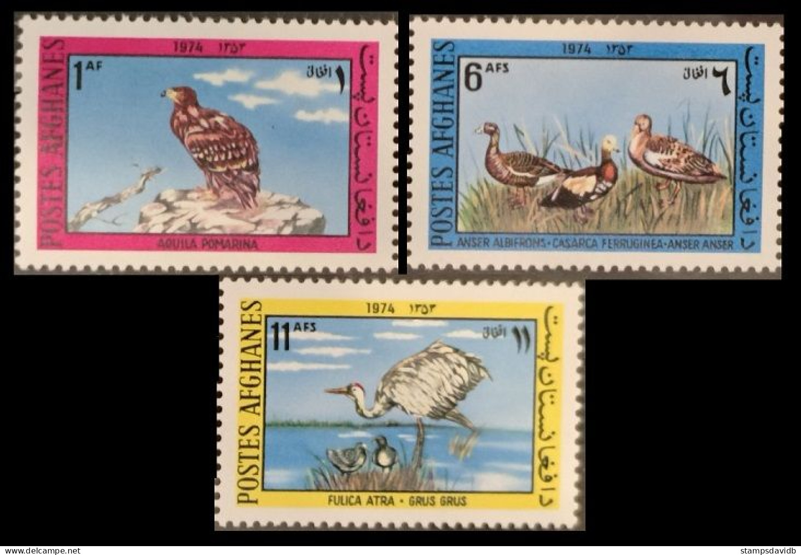 1974 Afghanistan 1160-1162 Birds 17,00 € - Albatrosse & Sturmvögel