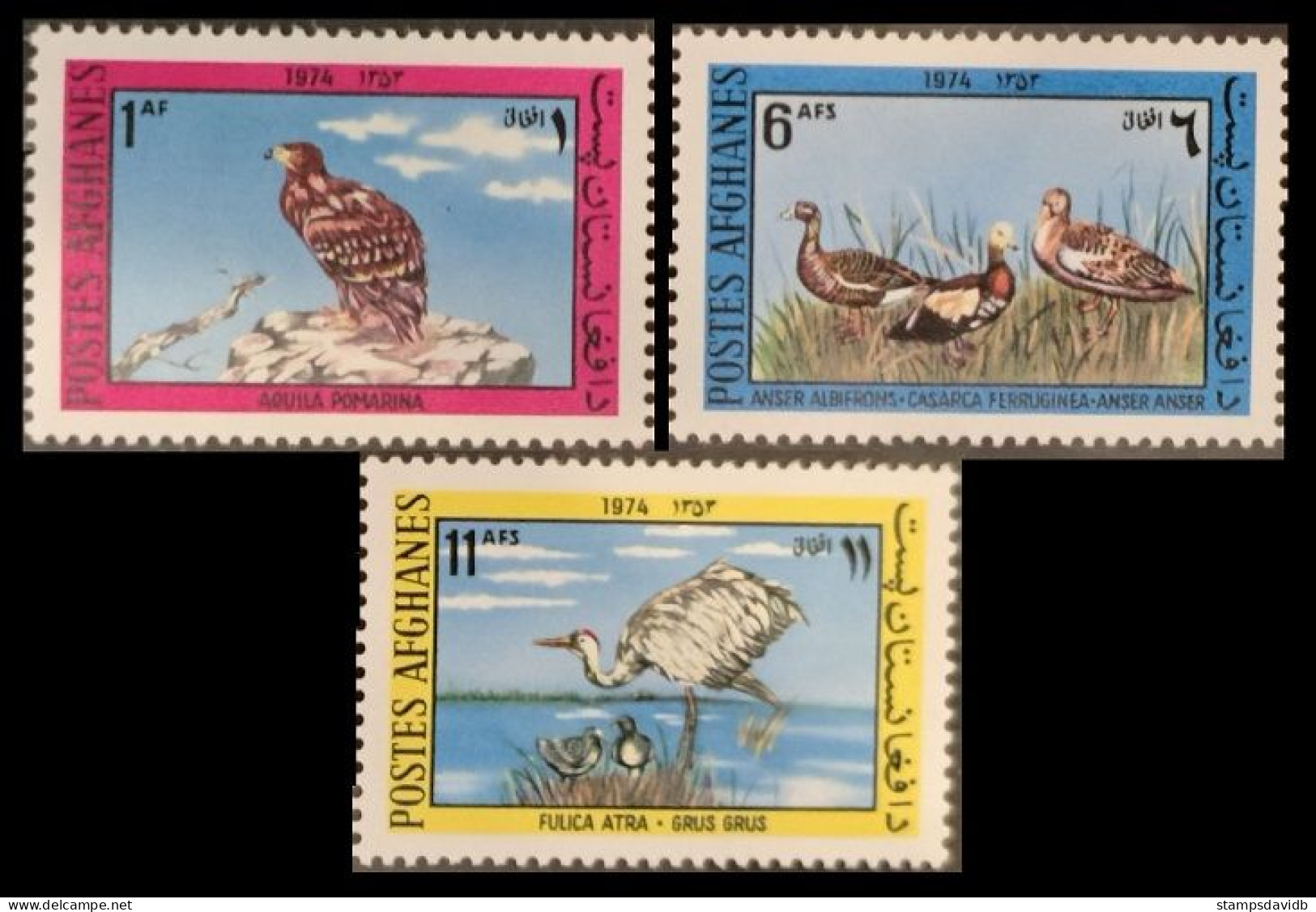 1974 Afghanistan 1160-1162 Birds 17,00 € - Palmípedos Marinos