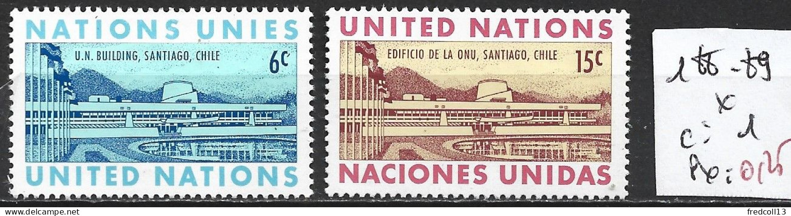 NATIONS UNIES OFFICE DE NEW-YORK 188-89 * Côte 1 € - Ungebraucht