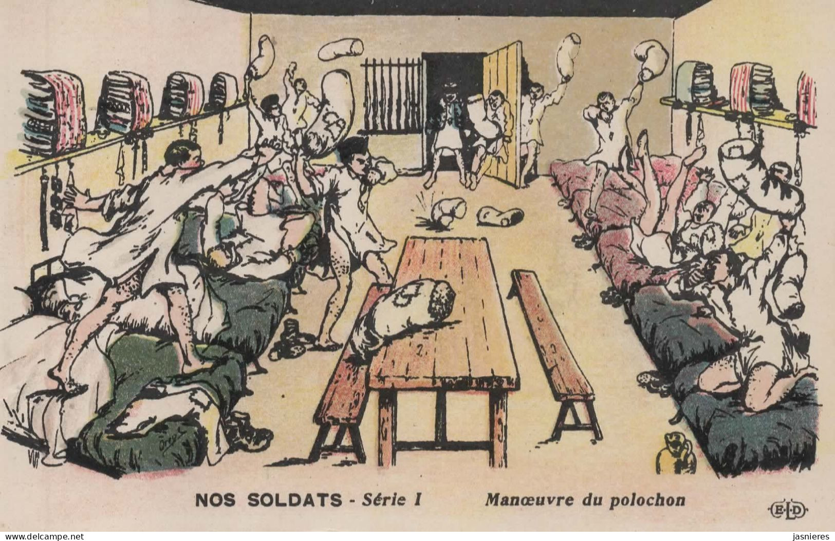 CPA ORENS - Militaria - Humour - Nos Soldats : Série 1 - Manoeuvre Du Polochon - Orens