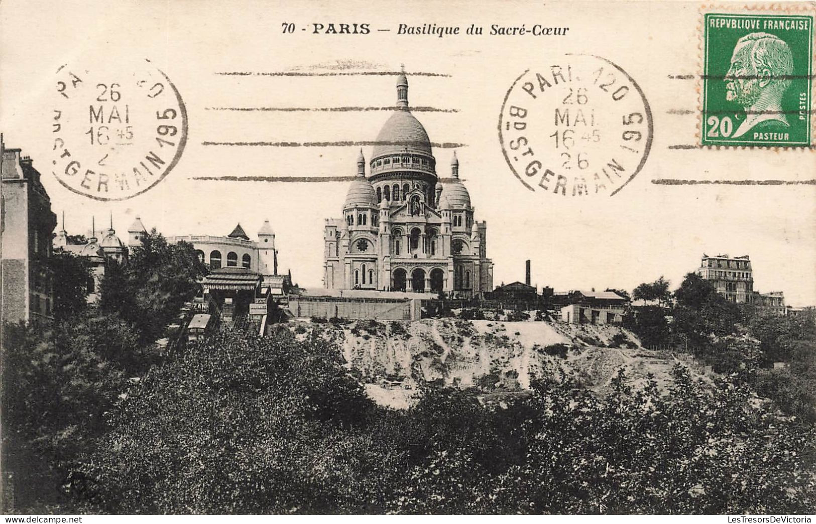 FRANCE - Paris - Vue Sur La Basilique Du Sacré Coeur - Carte Postale Ancienne - Eglises