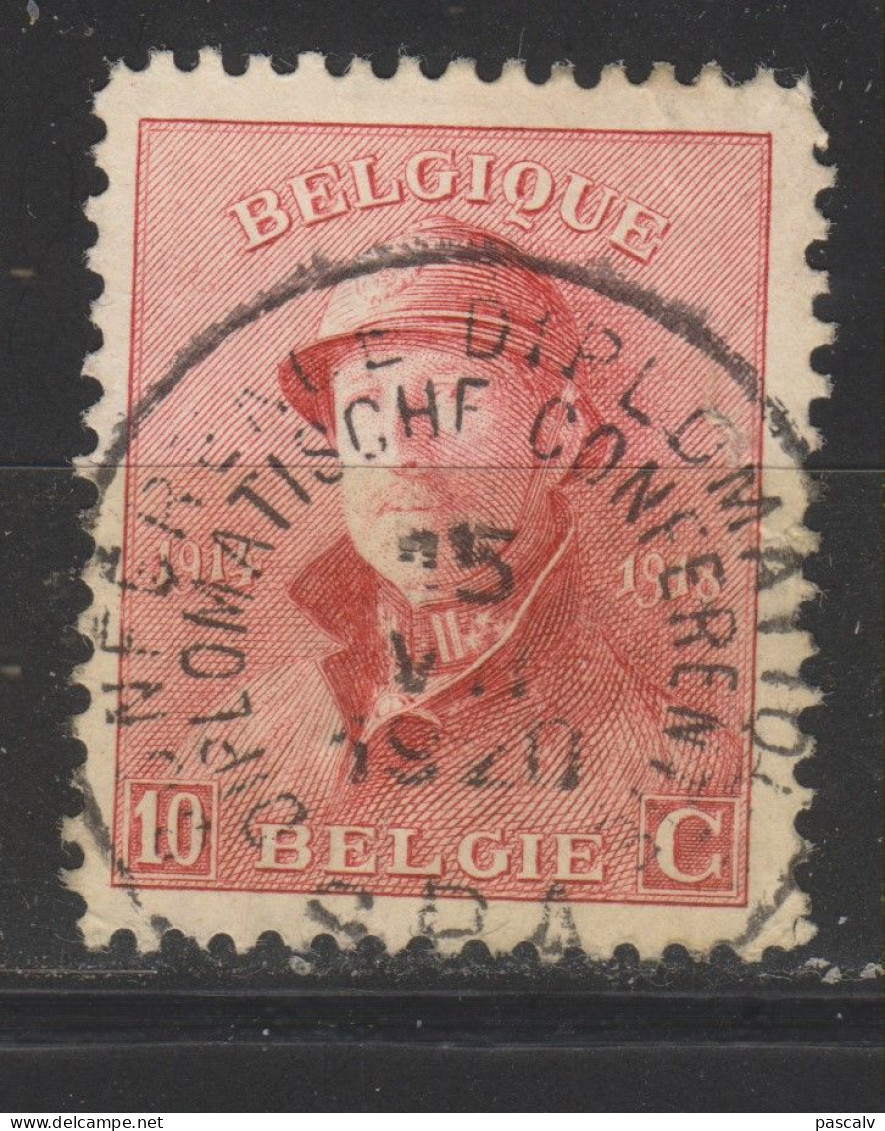 COB 168 Oblitération Centrale SPA Conférence Diplomatique - 1919-1920 Roi Casqué