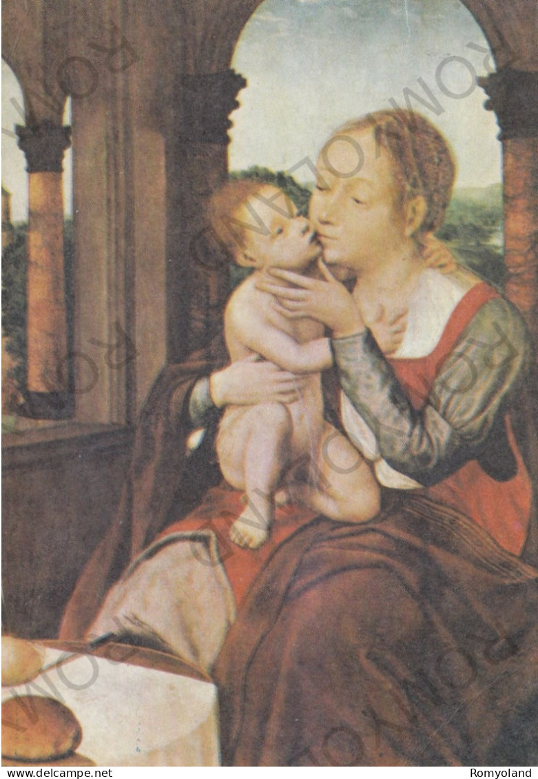 CARTOLINA  B17 BRUXELLES,BELGIO-MUSEE ROYAUX-METSIJS-LA MADONNA COL BAMBINO-VIAGGIATA 1975 - Museen