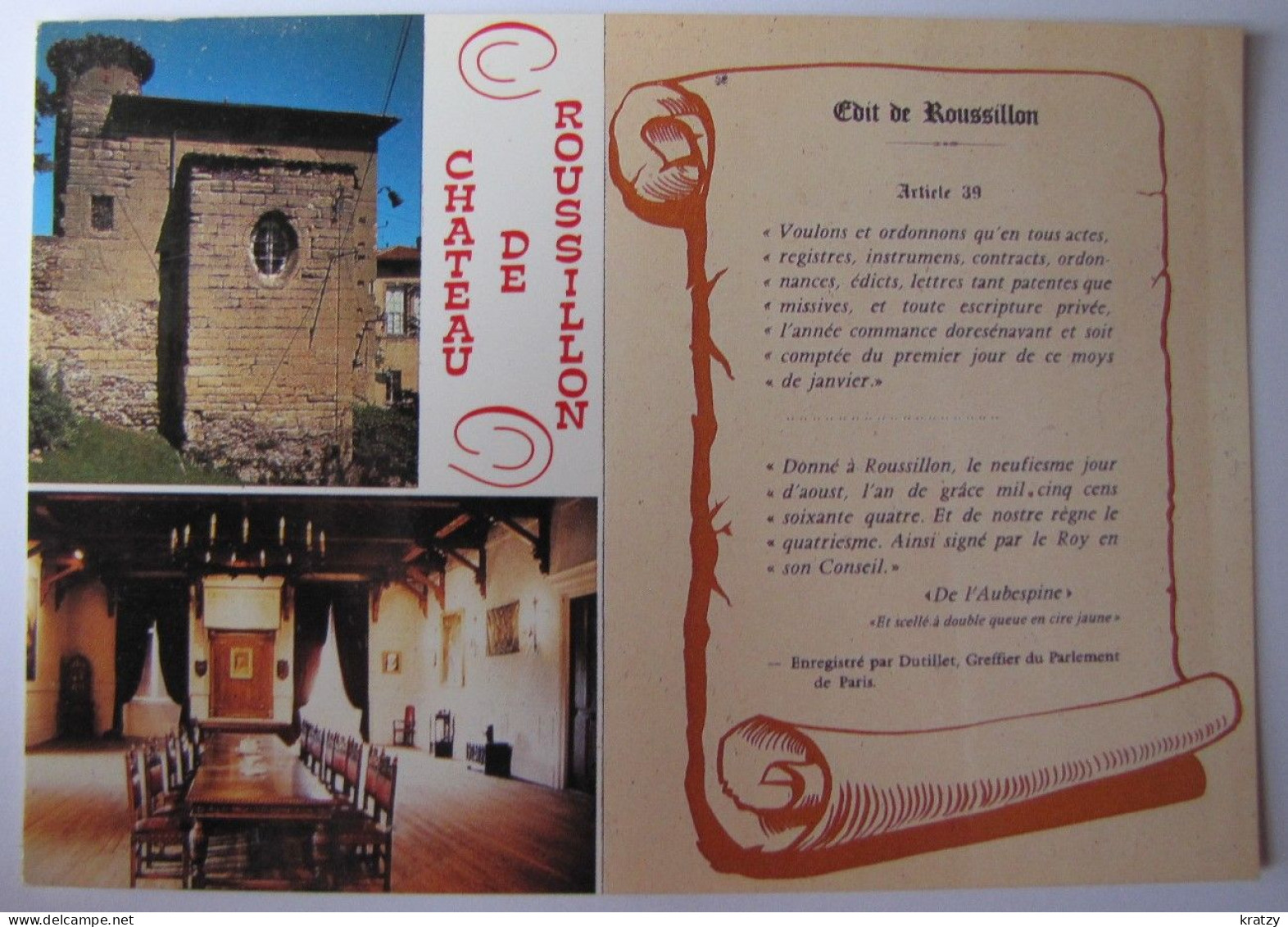 FRANCE - ISERE - ROUSSILLON - Vues Du Château - Roussillon