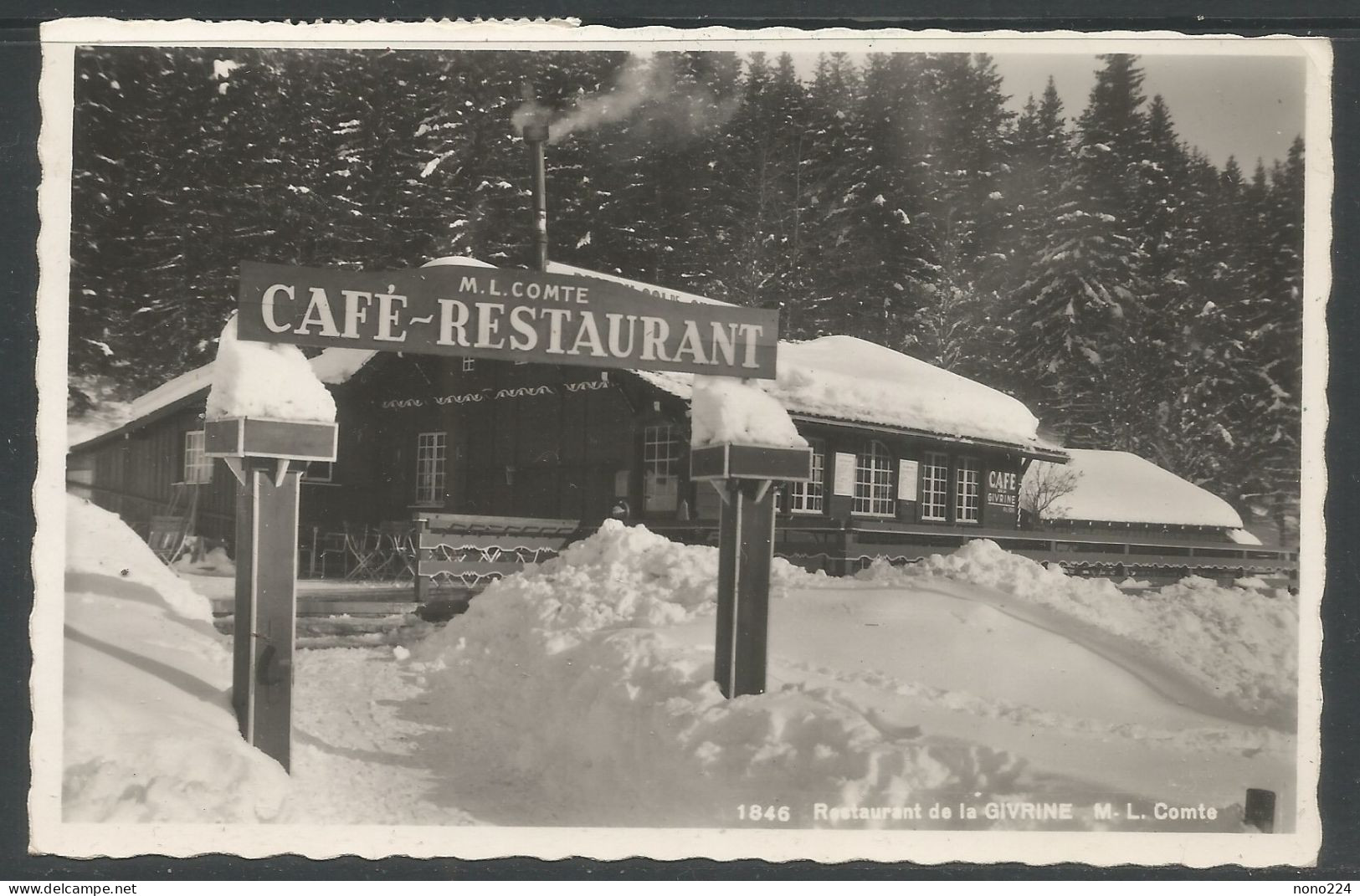 Carte P De 1955 ( Restaurant De La Givrine ) - Saint-Cergue