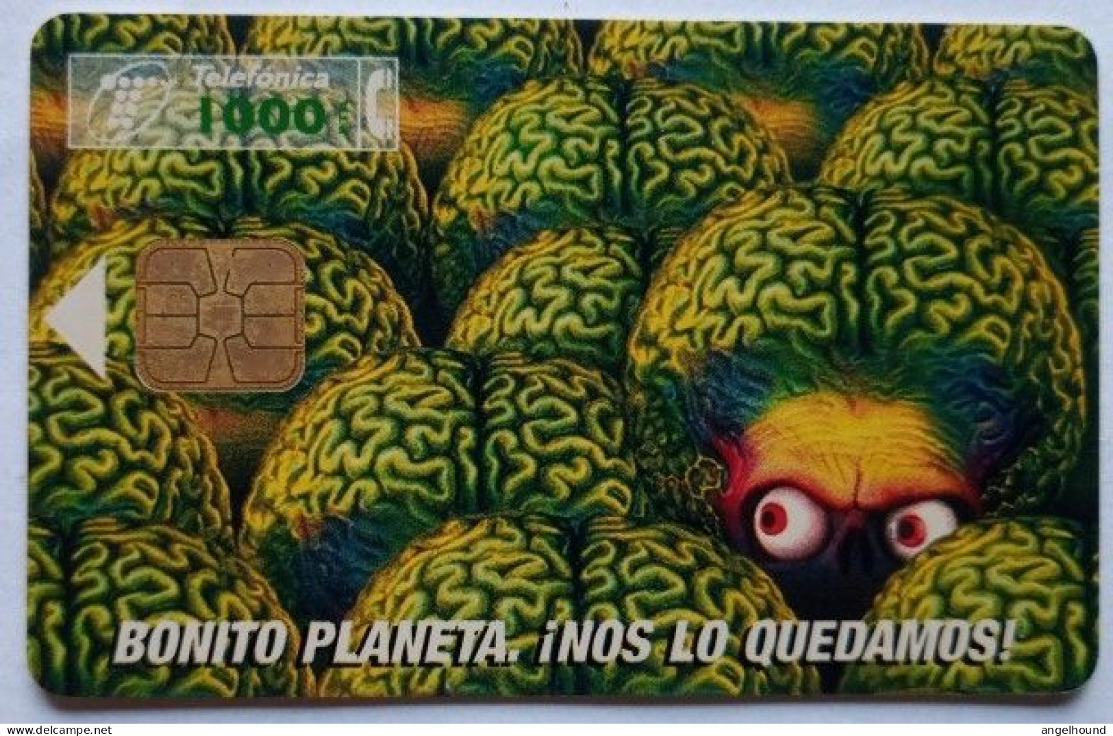 Spain  1000 Pta. Chip Card - Mars Attacks ( Movie ) - Basisuitgaven