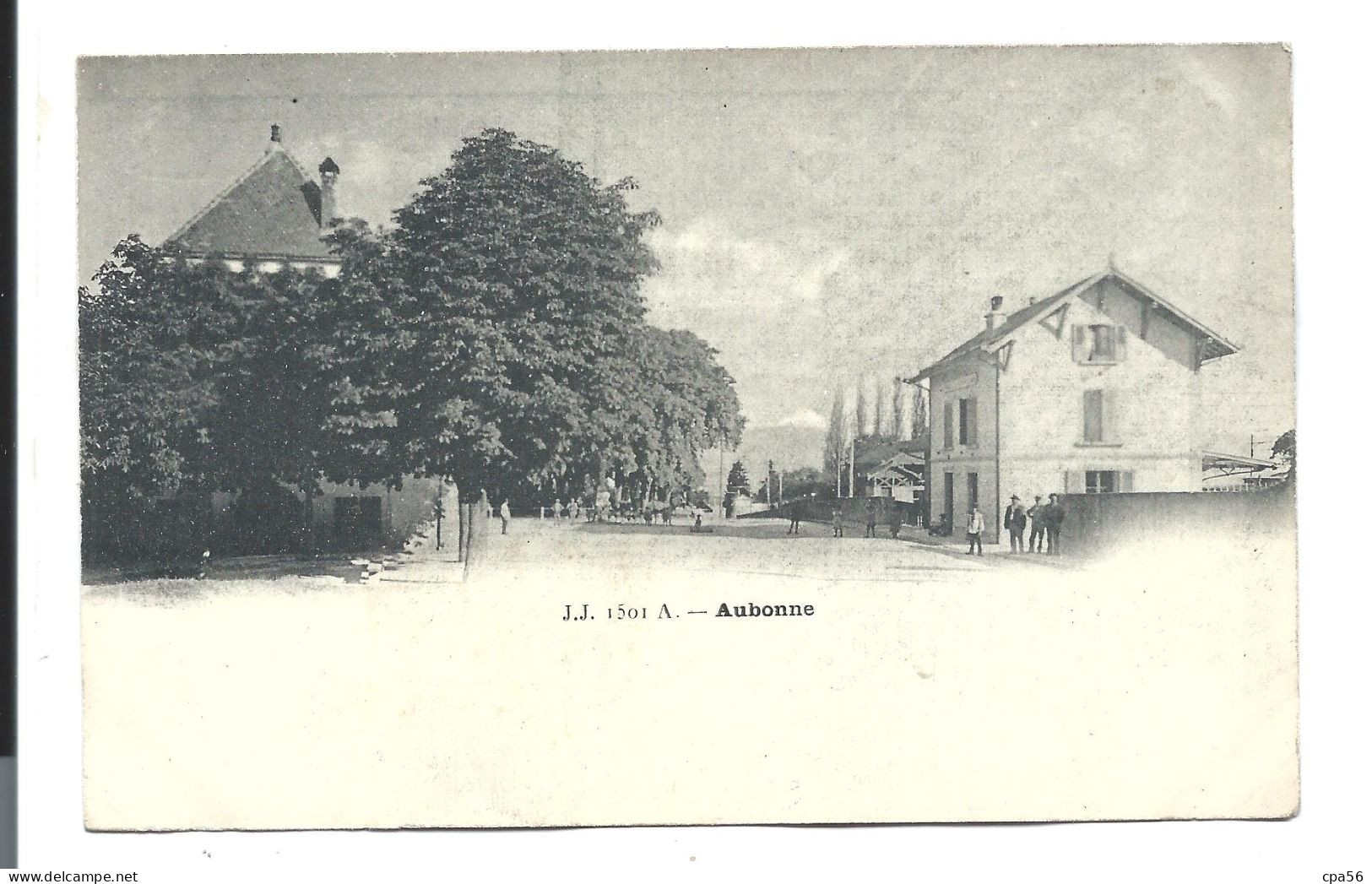 AUBONNE - Carte Précurseur 1900 - Avenue Du Chêne Et Place De La Gare - Aubonne