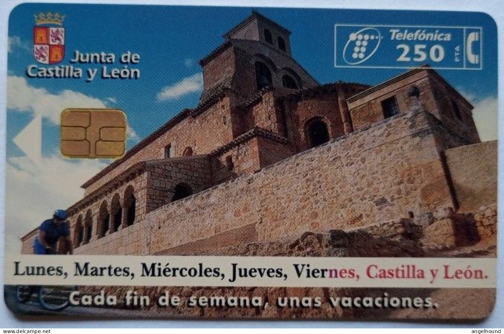 Spain 250 Pta. Chip Card - Castilla Y Leon ( Iglesia ) - Basisausgaben