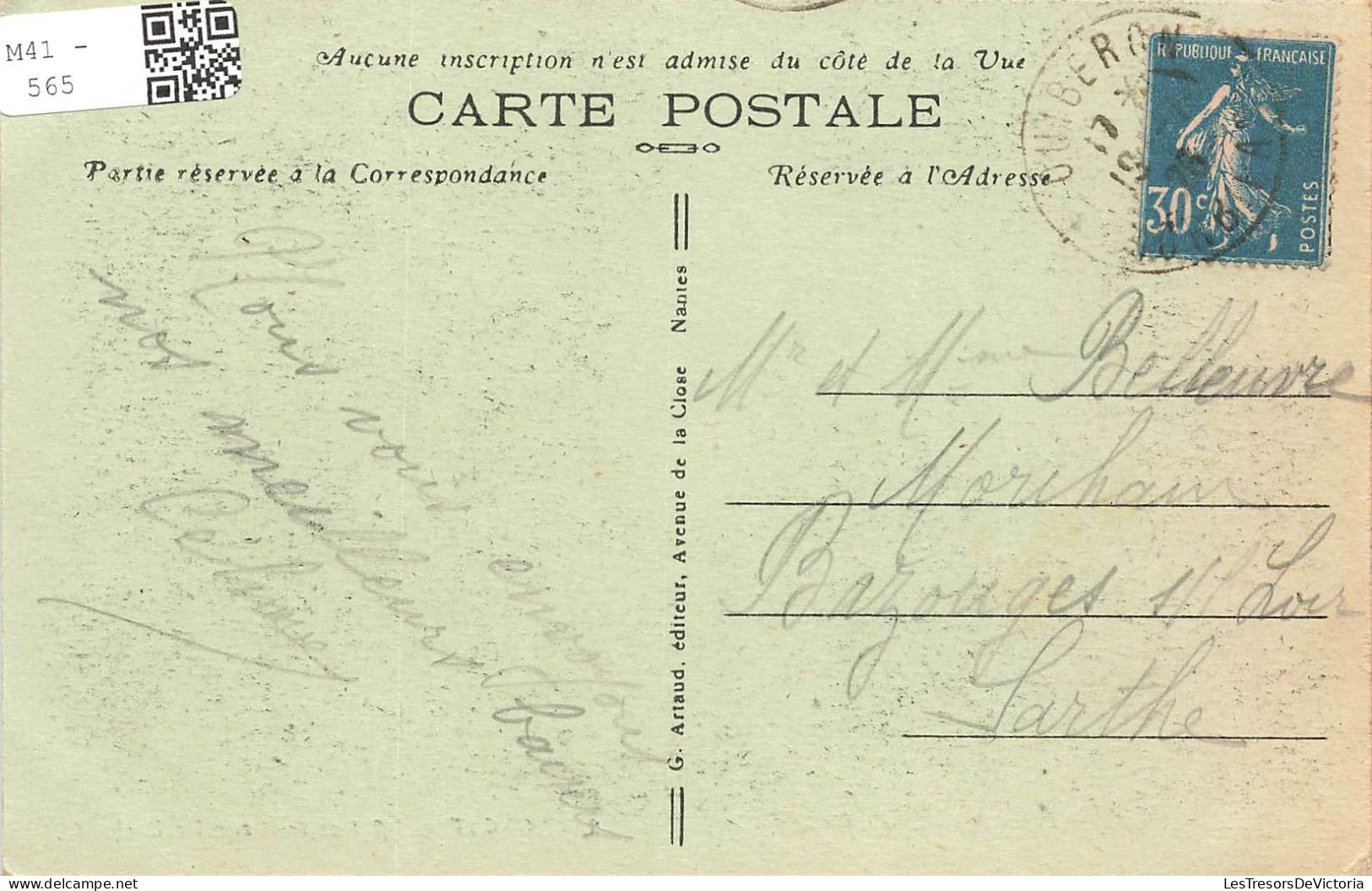 FRANCE - Morgat - Effet De Nuit Sur Les Rochers - Carte Postale Ancienne - Morgat