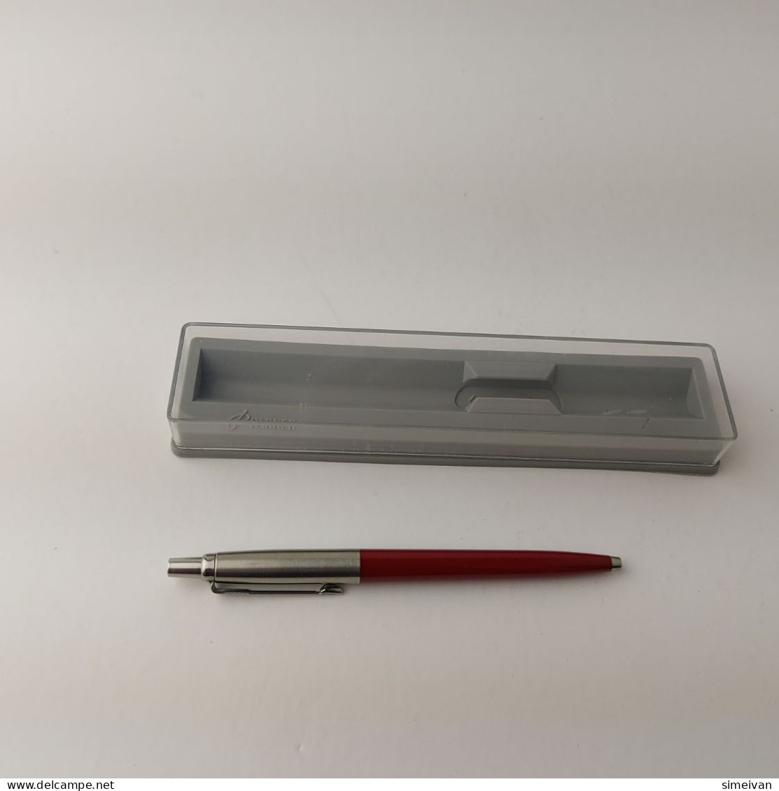 Parker Jotter Vintage Ballpoint Pen Red Chrome Trim  Made In UK U.III #5496 - Stylos