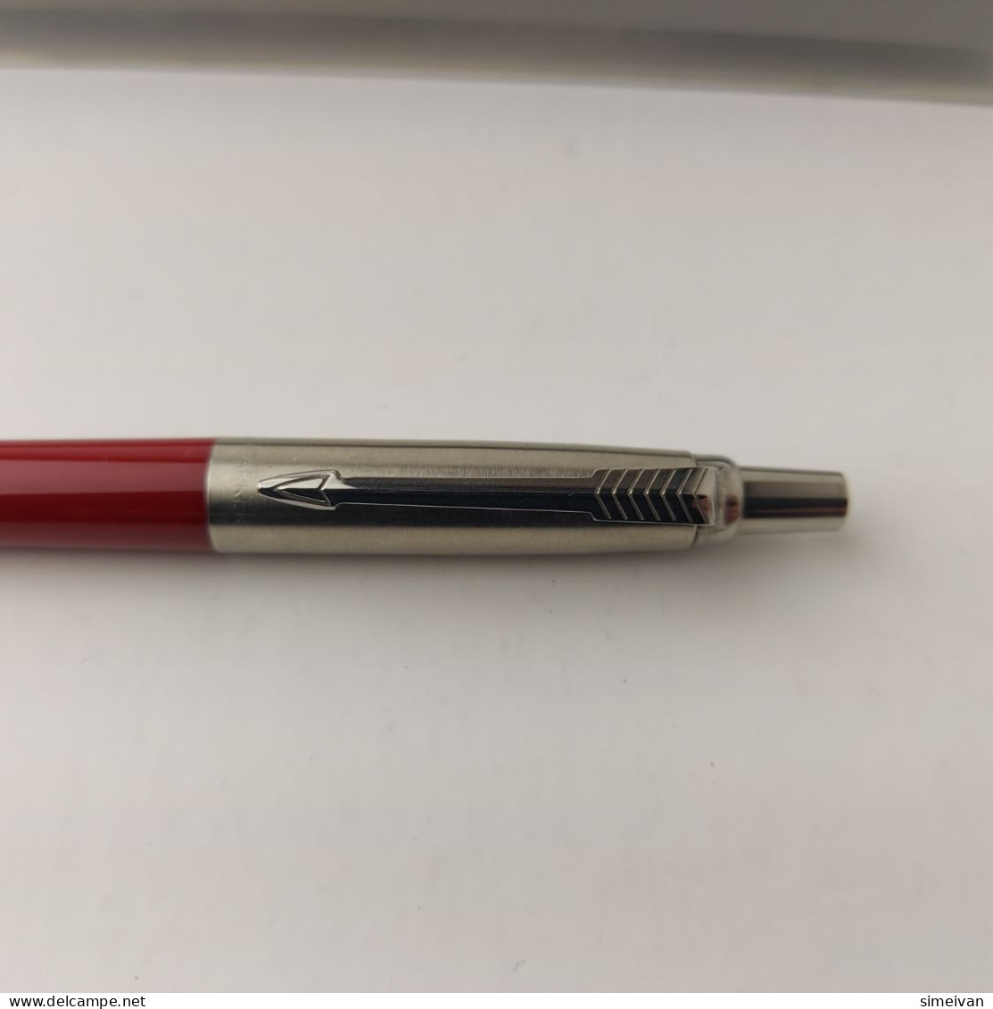 Parker Jotter Vintage Ballpoint Pen Red Chrome Trim  Made in UK U.III #5496