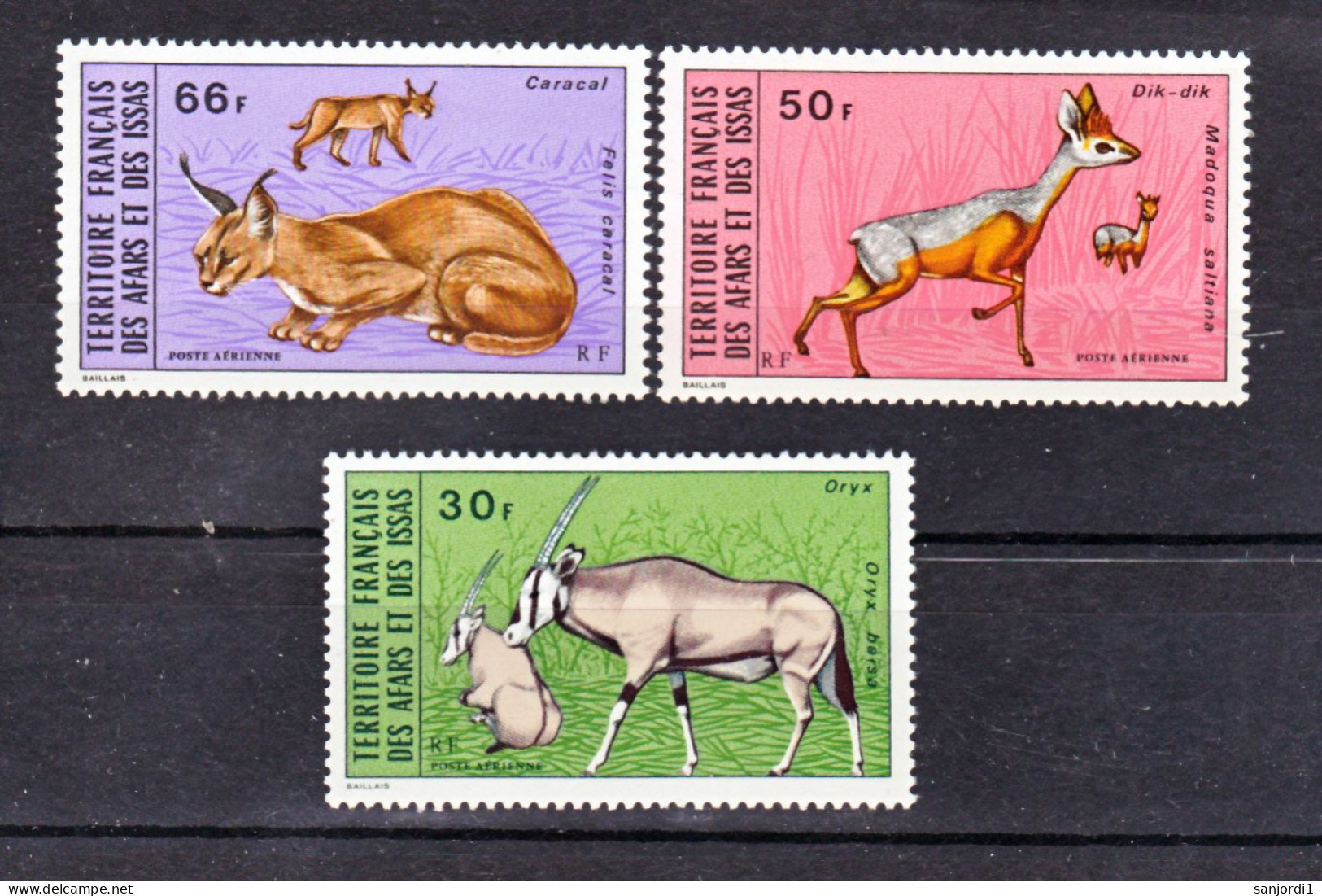 Afars Et Issas PA  80/82 Faune Neuf ** TB MNH Sin Charnela Cote 23 - Neufs