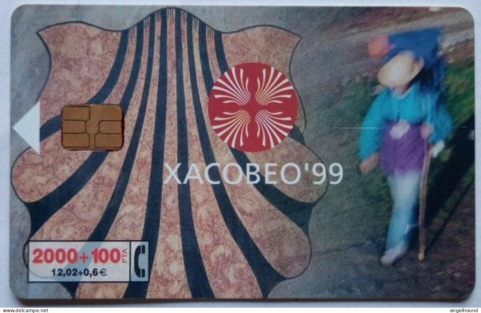 Spain 2000 + 100  Chip Card - Xacobeo  99 - Emissioni Di Base