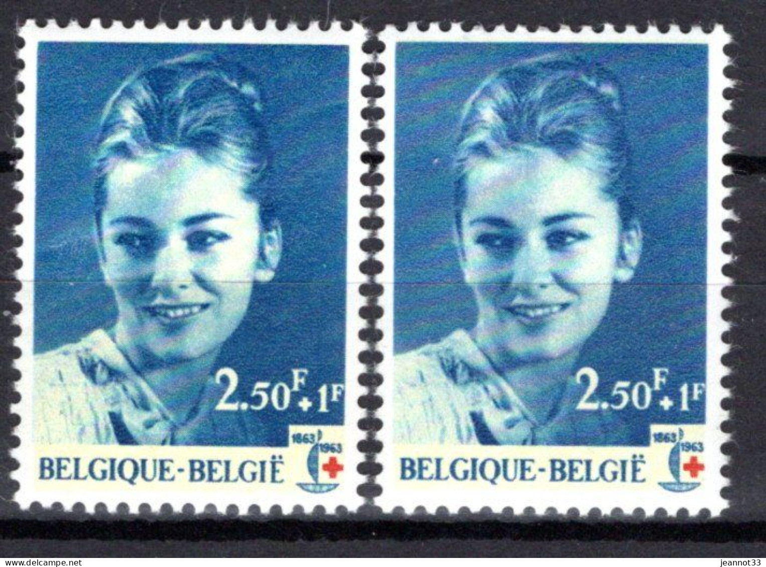 1265** CU Trait Bleu à Hauteur De L’œil Droit - 1961-1990