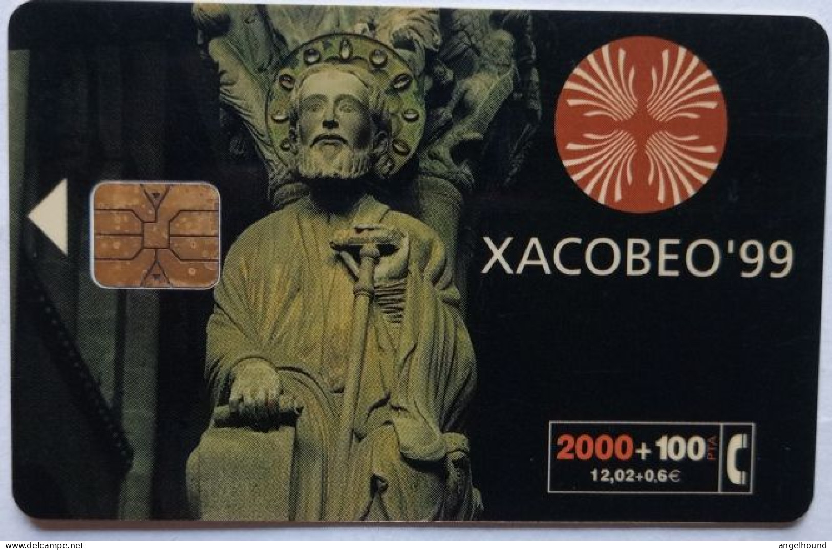Spain 2000+100 Pta. Chip Card - Xacobeo 99 - Emisiones Básicas