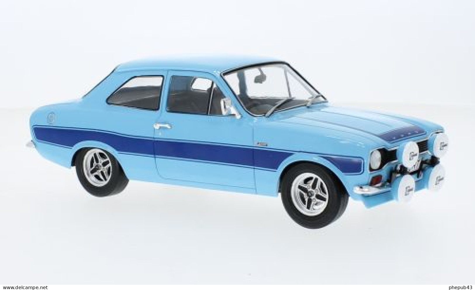 Ford Escort MK I RS 2000 - 1973 - Sky Blue & Blue - Model Car Group (1:18) - Other & Unclassified