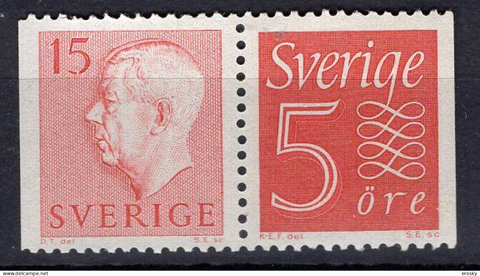 T1245 - SUEDE SWEDEN Yv N°419c ** - Unused Stamps