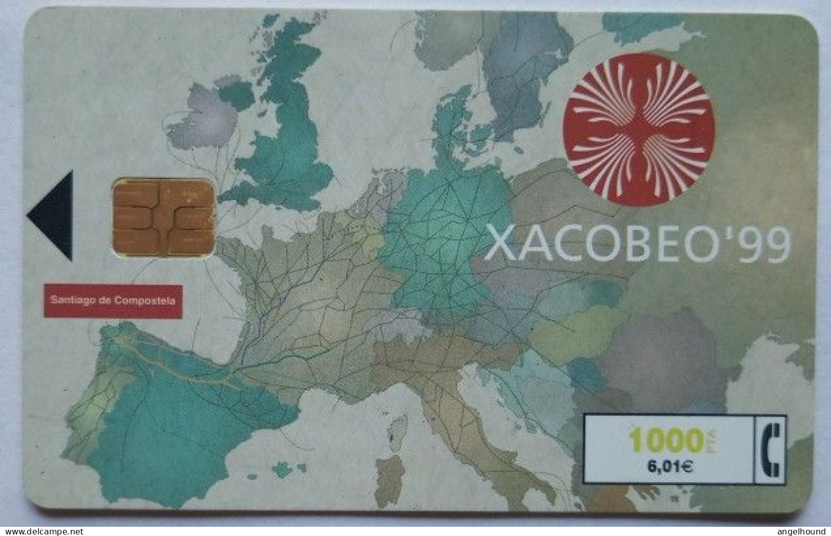 Spain 1000 Pta. Chip Card - Xacobeo 99 - Emisiones Básicas