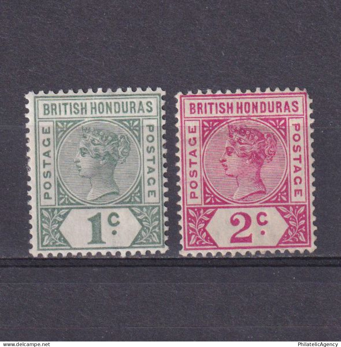 BRITISH HONDURAS 1891, SG #51-52, Part Set, Queen Victoria, MH - British Honduras (...-1970)