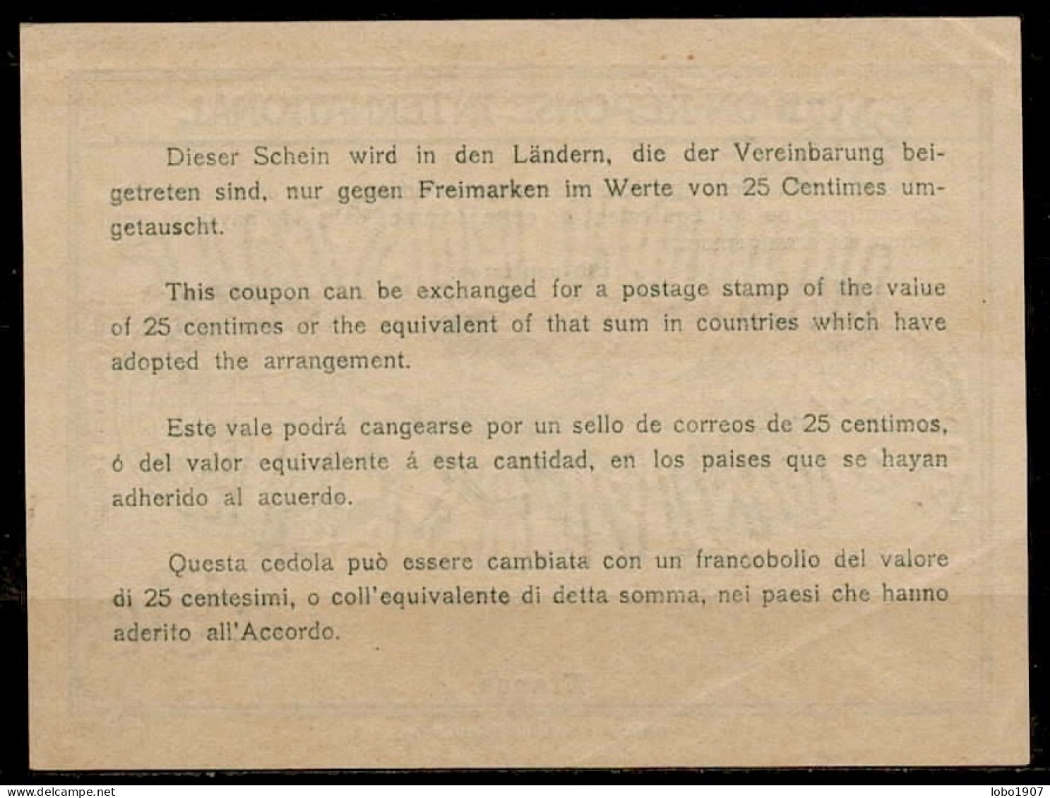 FRANCE  Ro4  30c.  International Reply Coupon Reponse Antwortschein IRC IAS Cupon Respuesta O ENGHIEN LES BAINS SEINE ET - Cupón-respuesta