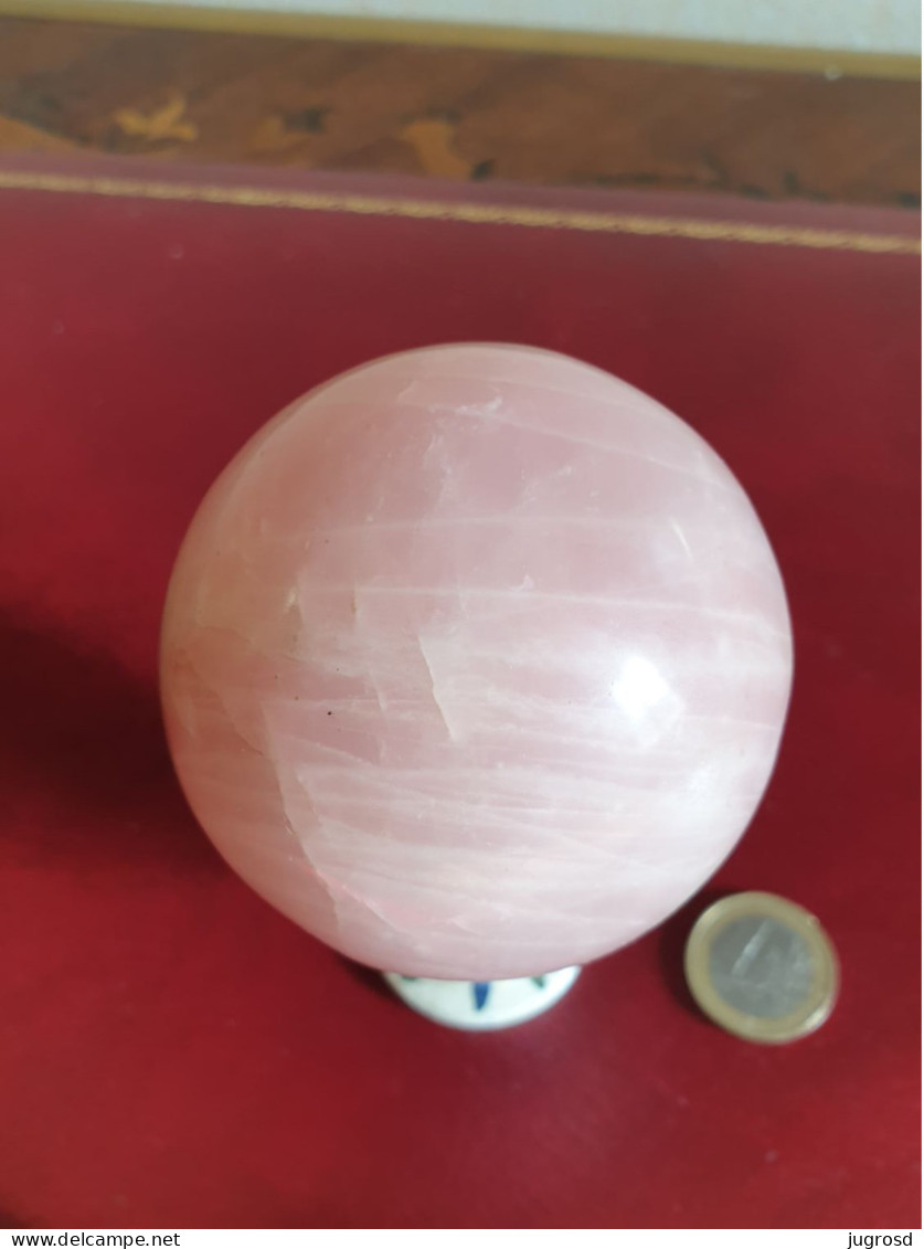 Sphère De Quartz Rose Diamètre 6,5 Cm Poids 350 Grammes - Minerals