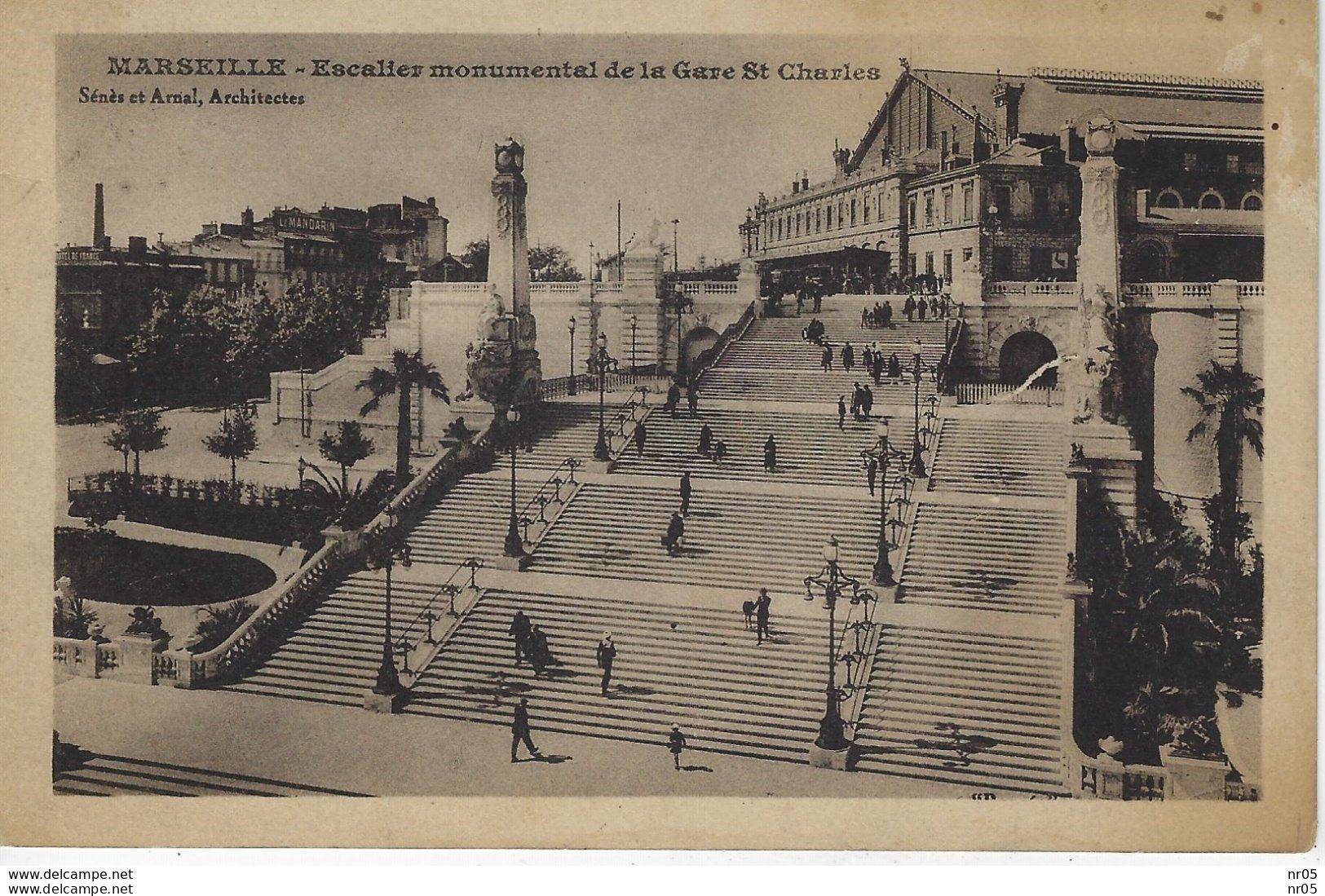 13  - MARSEILLE - Escalier Monumental De La Gare St Charles   ( Bouches Du Rhone ) - Stazione, Belle De Mai, Plombières