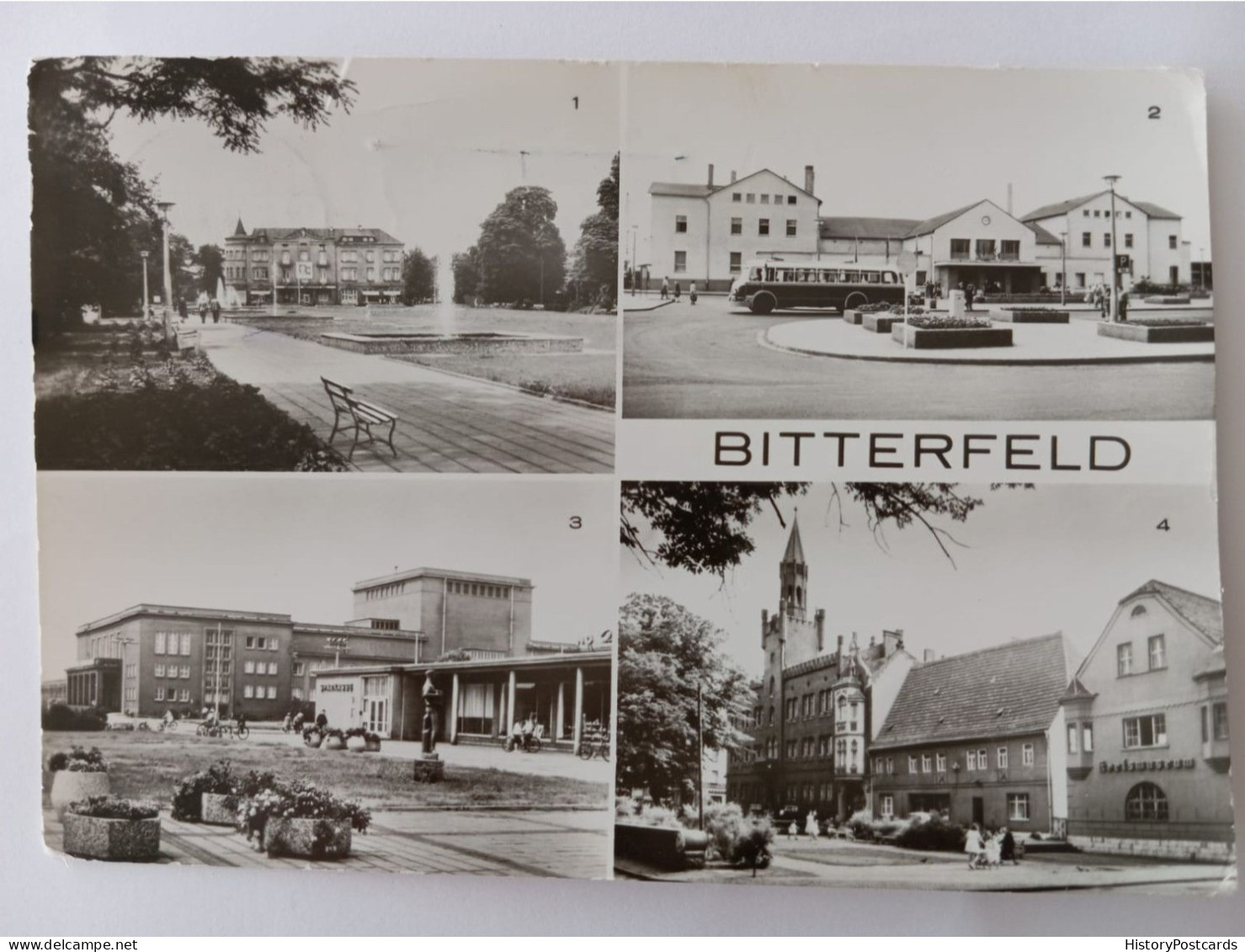 Bitterfeld, Platz D. Jugend, Bahnhof, Marktplatz, 1985 - Bitterfeld